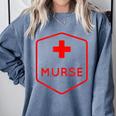 Murse Shirt Perfect For Male Nurse Graduation Comfort Colors Sweatshirt Blue Jean