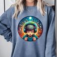 Music Enthusiast Under Starry Skies World Introvert Boy Comfort Colors Sweatshirt Blue Jean Music Enthusiast Under Starry Skies World Introvert Boy Comfort Colors Sweatshirt Blue Jean
