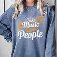 I Like Music More Than People Fan Introvert Comfort Colors Sweatshirt Blue Jean I Like Music More Than People Fan Introvert Comfort Colors Sweatshirt Blue Jean