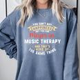 Music Therapy Major Student Shirt Graduation Comfort Colors Sweatshirt Blue Jean