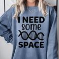 I Need Some Space Introvert Astronaut Science Comfort Colors Sweatshirt Blue Jean