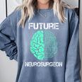 Neuro Surgeon Brain Student Graduation Future Neurosurgeon Comfort Colors Sweatshirt Blue Jean
