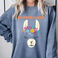 No Prob Llama Birthday Graduation Women Kids Girls Comfort Colors Sweatshirt Blue Jean