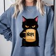 Nope Coffee Cat – Introvert Humor Monday Kitty Comfort Colors Sweatshirt Blue Jean Nope Coffee Cat – Introvert Humor Monday Kitty Comfort Colors Sweatshirt Blue Jean