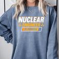 Nuclear Engineer In Progress Engineer Graduation Comfort Colors Sweatshirt Blue Jean