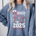 Nurse Earned It 2025 Nurse Graduation RN LPN Class Of 2025 Comfort Colors Sweatshirt Blue Jean