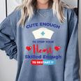 Nurse Tshirt Graduation Nursing School Birthday Comfort Colors Sweatshirt Blue Jean