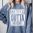 Nurse The Straight Outta NCLEX Graduation RN Gift Tshirt Comfort Colors Sweatshirt Blue Jean
