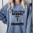 Nursing School Graduate Nurse Graduation Medical T-Shirt Comfort Colors Sweatshirt Blue Jean