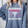 Nursing School Graduation Shirt Comfort Colors Sweatshirt Blue Jean