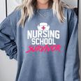 Nursing School Survivor Shirt Graduation Party Tee Comfort Colors Sweatshirt Blue Jean