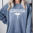 Nursing School Survivor TShirt Student Nurse Graduation Comfort Colors Sweatshirt Blue Jean
