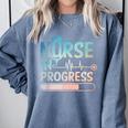 Nursing Student Art Men Women NICU Graduation Future Nurse Comfort Colors Sweatshirt Blue Jean