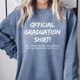 Official College Graduation Shirt Parents Purchase Graduate Comfort Colors Sweatshirt Blue Jean