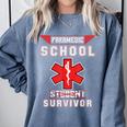 Paramedic School Graduation Shirt Survivor Comfort Colors Sweatshirt Blue Jean