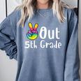 Peace Out 5th Grade Tie Dye Graduation Class Of 2026 Comfort Colors Sweatshirt Blue Jean
