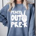 Peace Out Pre-K Great Class Of 2019 Graduation T-Shirt Comfort Colors Sweatshirt Blue Jean