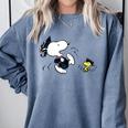 Peanuts Graduation Squad Snoopy Woodstock Raglan Baseball Tee Comfort Colors Sweatshirt Blue Jean