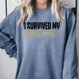 Phd Graduation Doctorate Degree Dissertation Masteral Grad Comfort Colors Sweatshirt Blue Jean