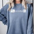PhD Graduation Doctorate Student Graduate Comfort Colors Sweatshirt Blue Jean