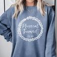 Physical Therapist Est 2018 Shirt Therapy Graduation Comfort Colors Sweatshirt Blue Jean