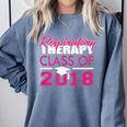 Pink Respiratory Therapist Class Of 2018 Graduation T Shirt Comfort Colors Sweatshirt Blue Jean