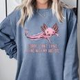 I Have Plans With My Axolotl Salamander Introvert Comfort Colors Sweatshirt Blue Jean I Have Plans With My Axolotl Salamander Introvert Comfort Colors Sweatshirt Blue Jean