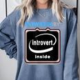 Powered By Introvert Inside Embrace Your Quiet Strength Comfort Colors Sweatshirt Blue Jean Powered By Introvert Inside Embrace Your Quiet Strength Comfort Colors Sweatshirt Blue Jean
