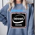 Powered By Introvert Inside Embrace Your Quiet Strength Comfort Colors Sweatshirt Blue Jean Powered By Introvert Inside Embrace Your Quiet Strength Comfort Colors Sweatshirt Blue Jean