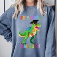 Preschool Graduation Class Of 2022 Graduate Dinosaur Kids Comfort Colors Sweatshirt Blue Jean