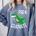 Preschool Graduation Preschooler Dinosaur Pre-K Dino Kids Comfort Colors Sweatshirt Blue Jean