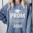 Prom Squad 2026 Graduation Friends Comfort Colors Sweatshirt Blue Jean