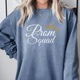 Prom Squad School Graduation Party 2025 Friends Matching Comfort Colors Sweatshirt Blue Jean