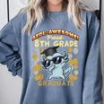 Proud 8th Grade Graduate Axolotl Graduation Eighth Comfort Colors Sweatshirt Blue Jean