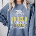 Proud Abuela Of 5th Grade Graduate 2024 Family Graduation Comfort Colors Sweatshirt Blue Jean