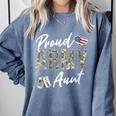 Proud Army Aunt Army Graduation Aunt US Army Aunt Comfort Colors Sweatshirt Blue Jean