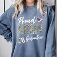 Proud Army Godmother Army Graduation Godmother US Army Comfort Colors Sweatshirt Blue Jean