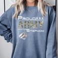 Proud Army Stepmom Army Graduation Stepmom US Army Stepmom Comfort Colors Sweatshirt Blue Jean