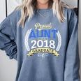 Proud Aunt Of 2018 Graduate Shirt Graduation Grad Comfort Colors Sweatshirt Blue Jean