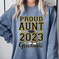 Proud Aunt Of A 2023 Graduate Family Matching Graduation Comfort Colors Sweatshirt Blue Jean