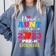 Proud Aunt Of 2023 Pre-K Graduate Senior Graduation Matching Comfort Colors Sweatshirt Blue Jean