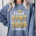 Proud Aunt Of a 2025 Graduate Class Of 2025 Graduation Women Comfort Colors Sweatshirt Blue Jean