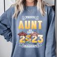 Proud Aunt Of A Class Of 2023 Graduate Graduation Women Comfort Colors Sweatshirt Blue Jean