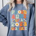 Proud Aunt Of A Class Of 2023 Graduated Graduation Women Comfort Colors Sweatshirt Blue Jean