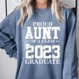 Proud Aunt Graduation Senior 23 Grad Class Of 2023 Comfort Colors Sweatshirt Blue Jean