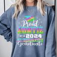 Proud Auntie Of Kindergarten Graduate 2024 Graduation Auntie Comfort Colors Sweatshirt Blue Jean
