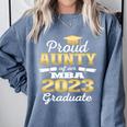 Proud Aunty Of 2023 Class MBA Graduate Family Graduation Comfort Colors Sweatshirt Blue Jean