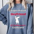 Proud Boyfriend Of 2018 Graduate Dabbing Graduation Comfort Colors Sweatshirt Blue Jean