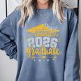 Proud Boyfriend Of A 2026 Graduate Grad Senior Graduation Comfort Colors Sweatshirt Blue Jean