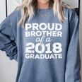 Proud Brother Of A 2018 Graduate Class Graduation Comfort Colors Sweatshirt Blue Jean